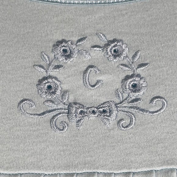 Calida Switzerland Womens Nightgown Size M Blue Long Sleeve Cotton 33346 - Picture 5 of 12